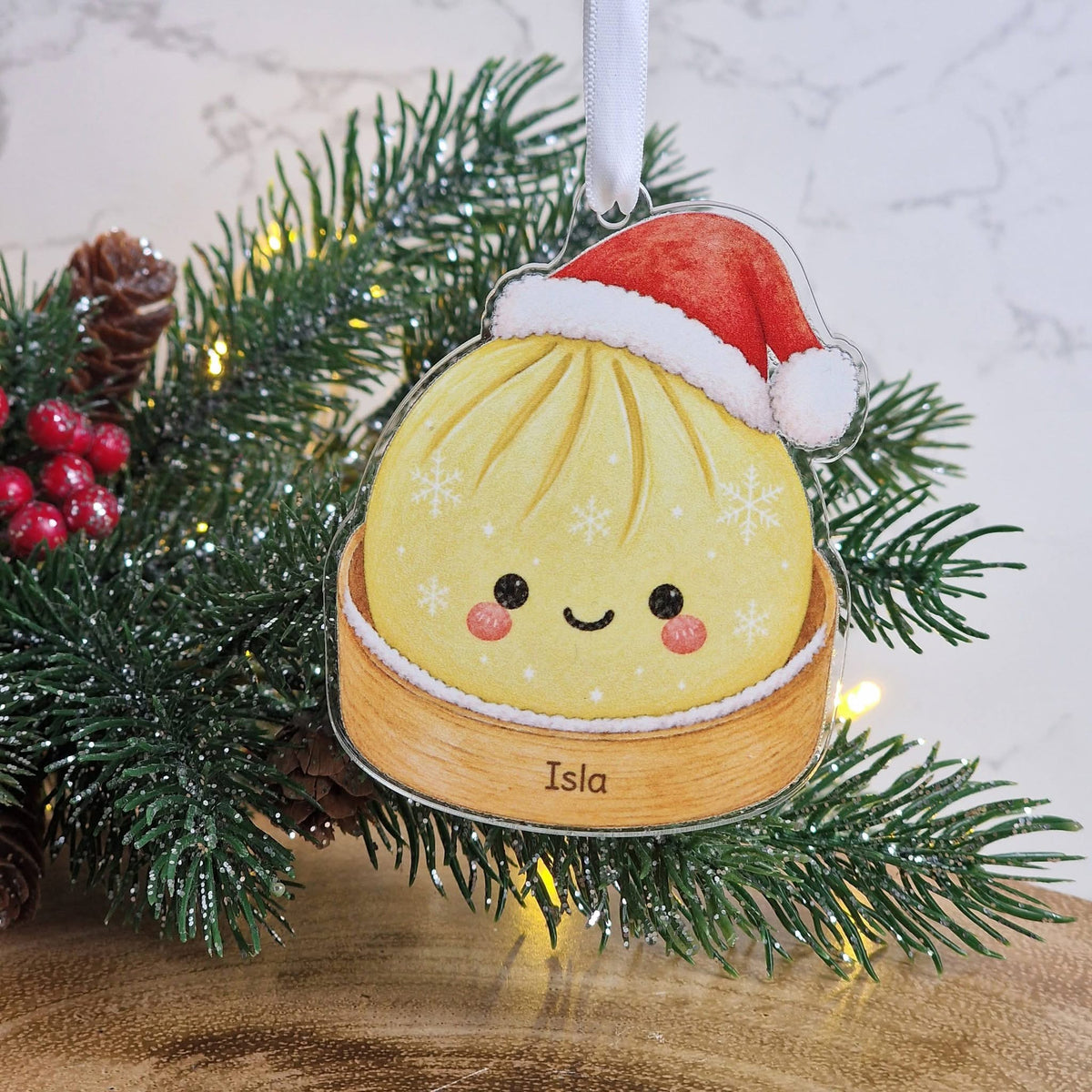Christmas Personalised Dumpling Bauble.
