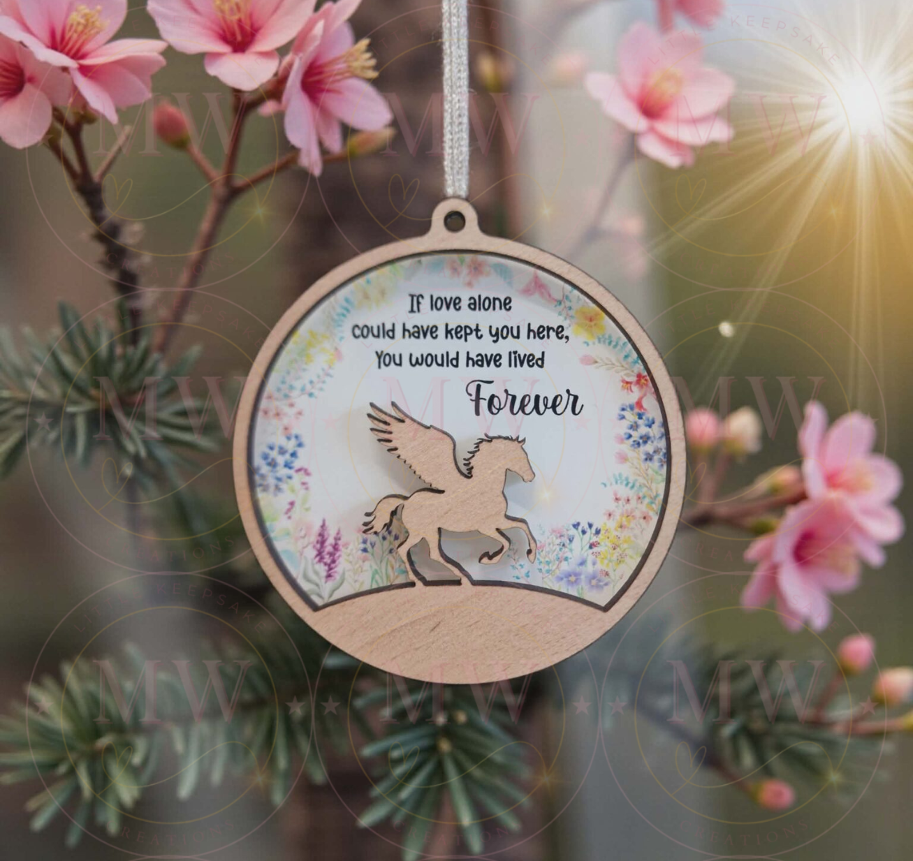 Memorial Unicorn Bauble.