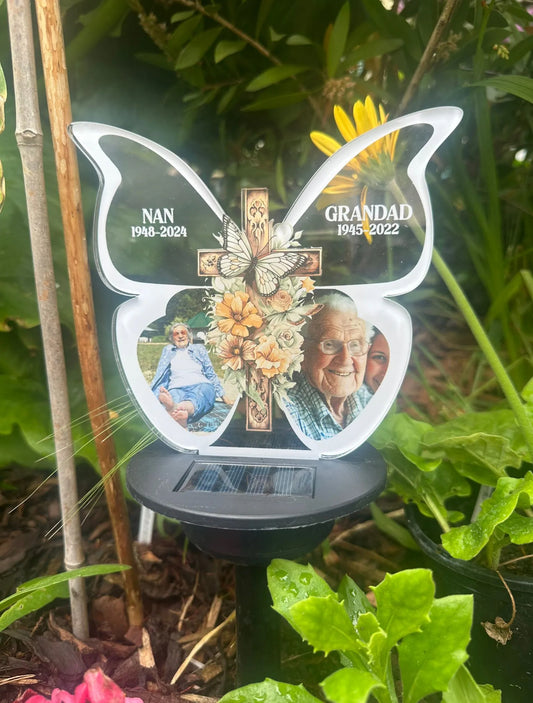 Solar Light Double Butterfly.