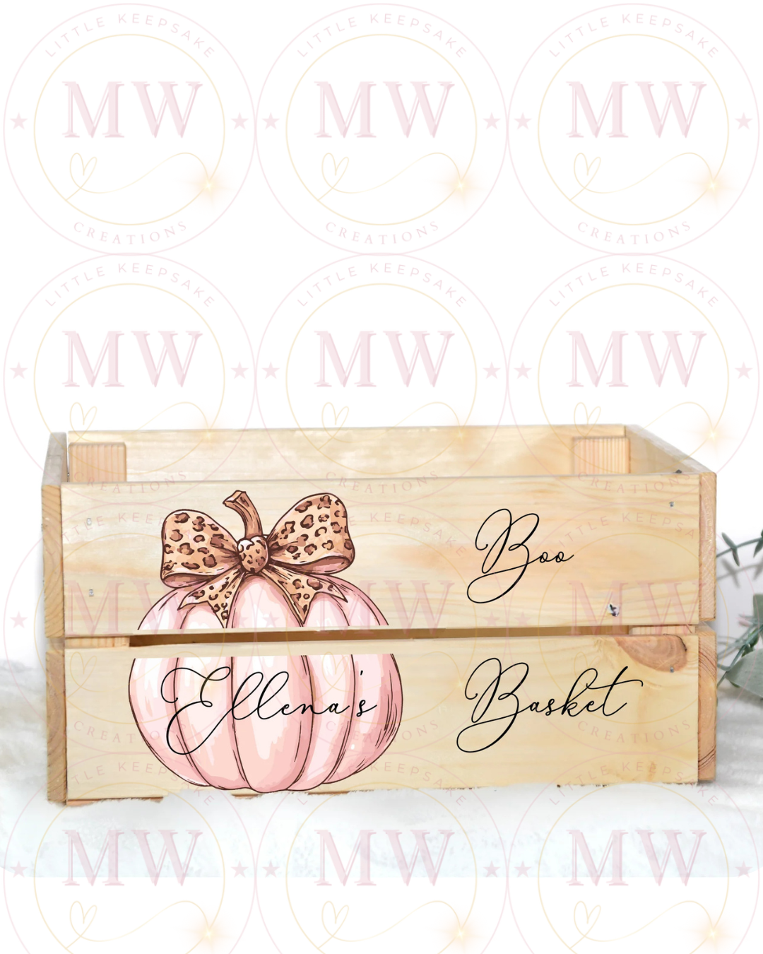 Halloween Boo Basket Crate.