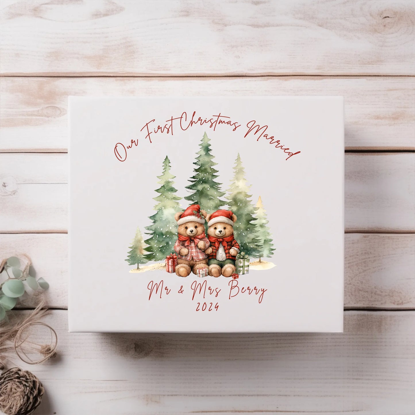 Christmas Printed Magnetic Box.