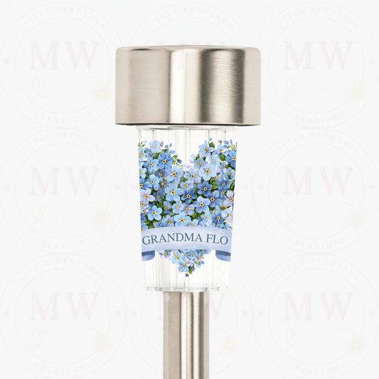 Mother’s Day Forget Me Not Solar Panel Light.