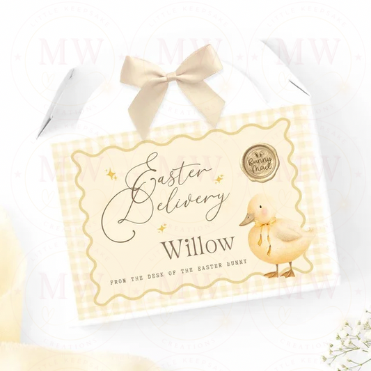 Easter Delivery Little Duck Edit Treat Box.
