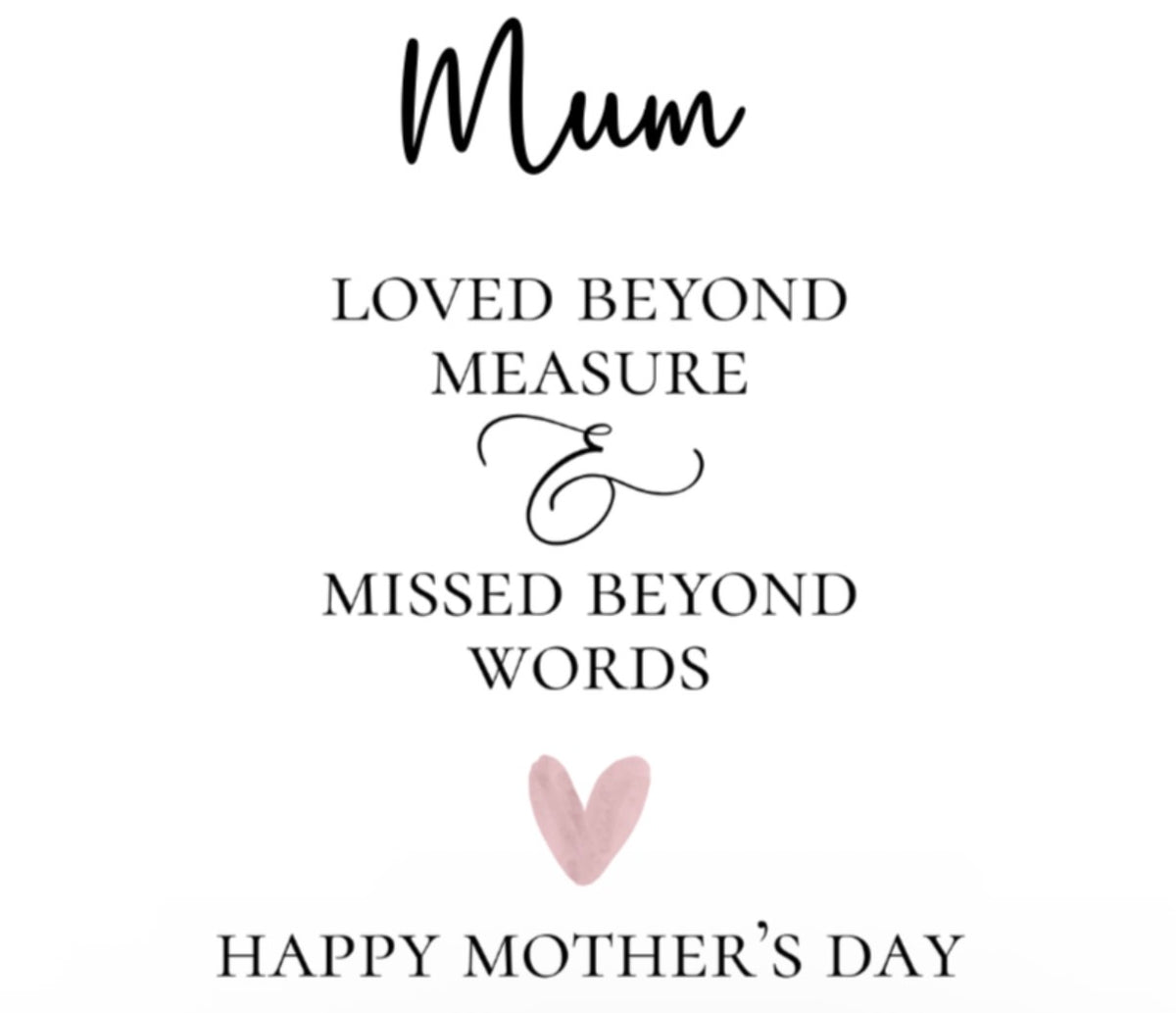Mother’s Day Grave Marker Loved Beyond Measure.