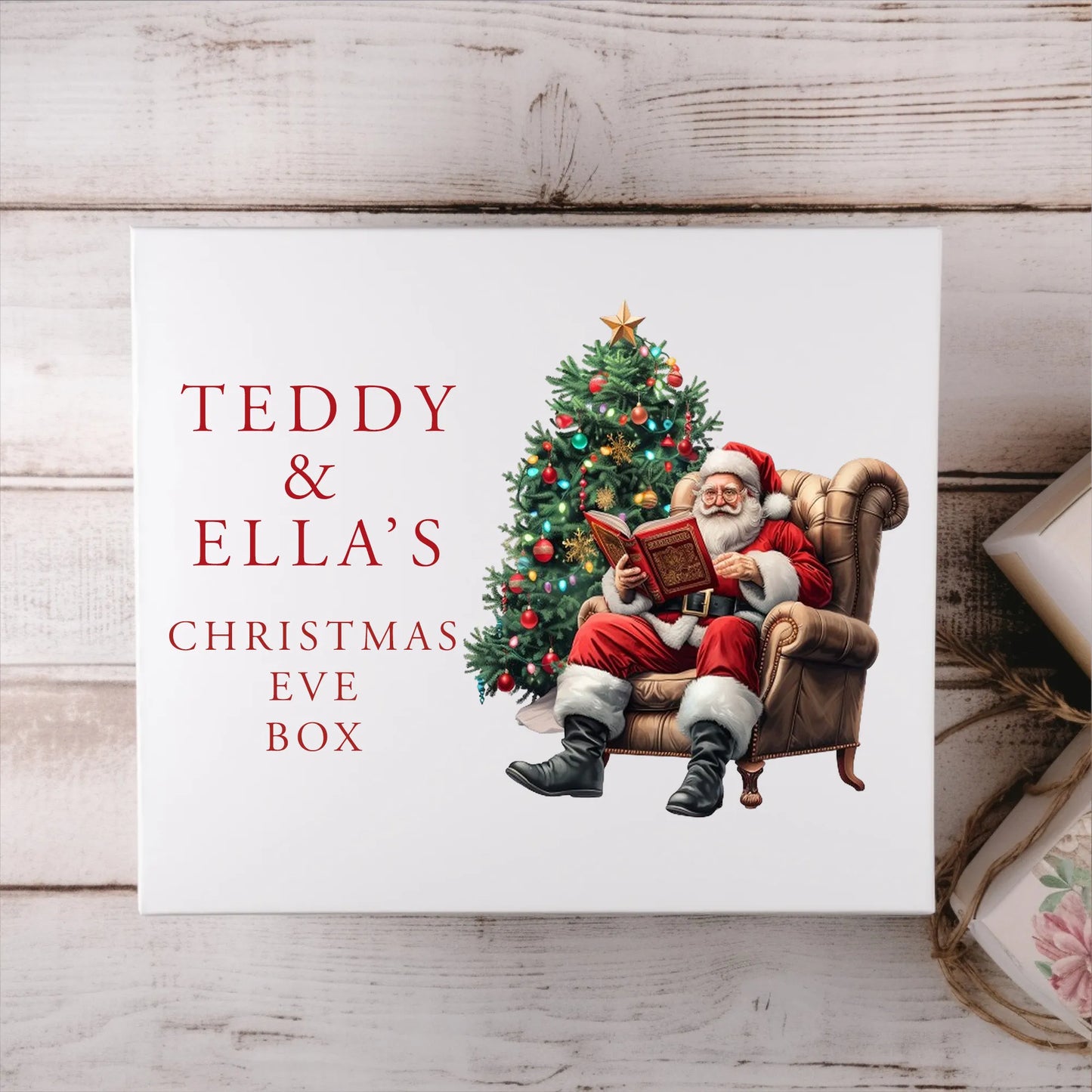 Christmas Printed Magnetic Box.