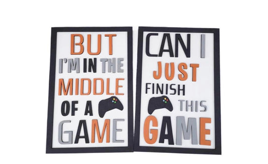 Gamer Wall Sign A4 Frame