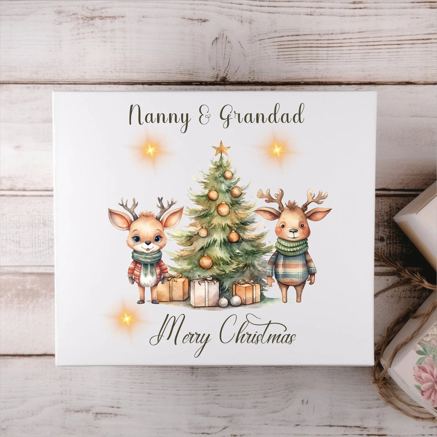 Christmas Printed Magnetic Box.