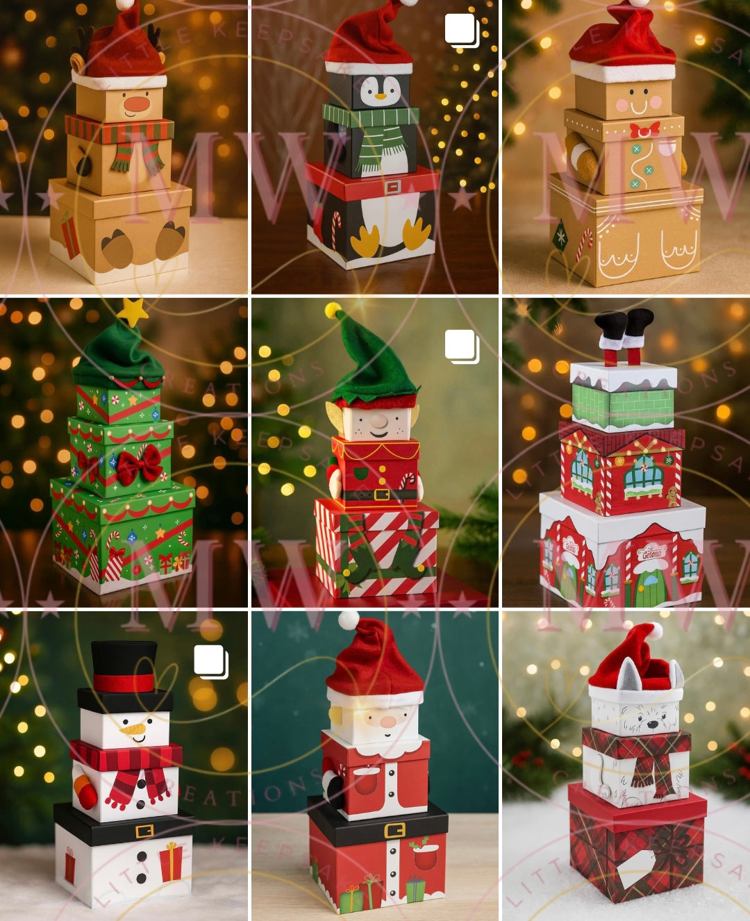 Christmas Personalised Character Box.
