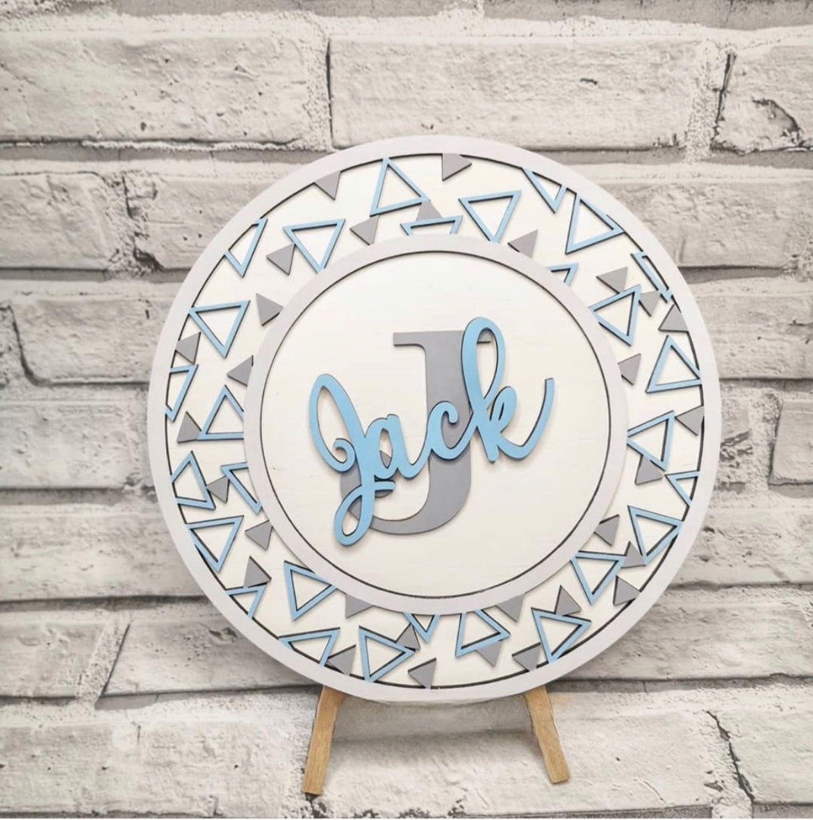 Circle Theme Bedroom Plaque