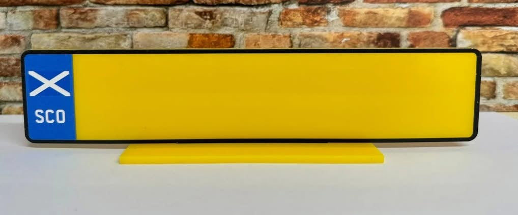 Personalised Number Plate Sign.