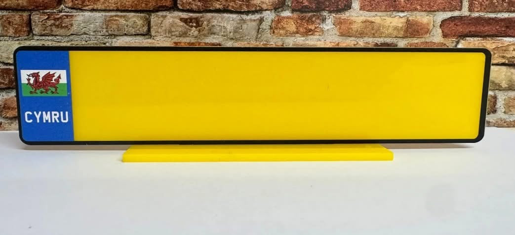Personalised Number Plate Sign.