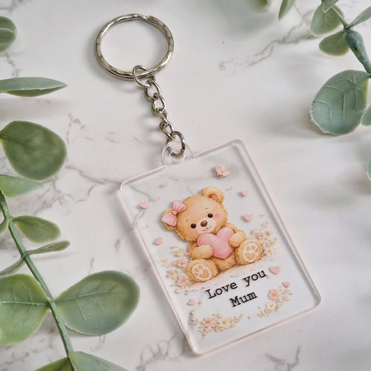 Mother’s Day Keyrings with bear.