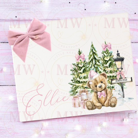 Christmas Box Teddy Bear Design.