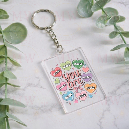 Keyring - you are loved quote.