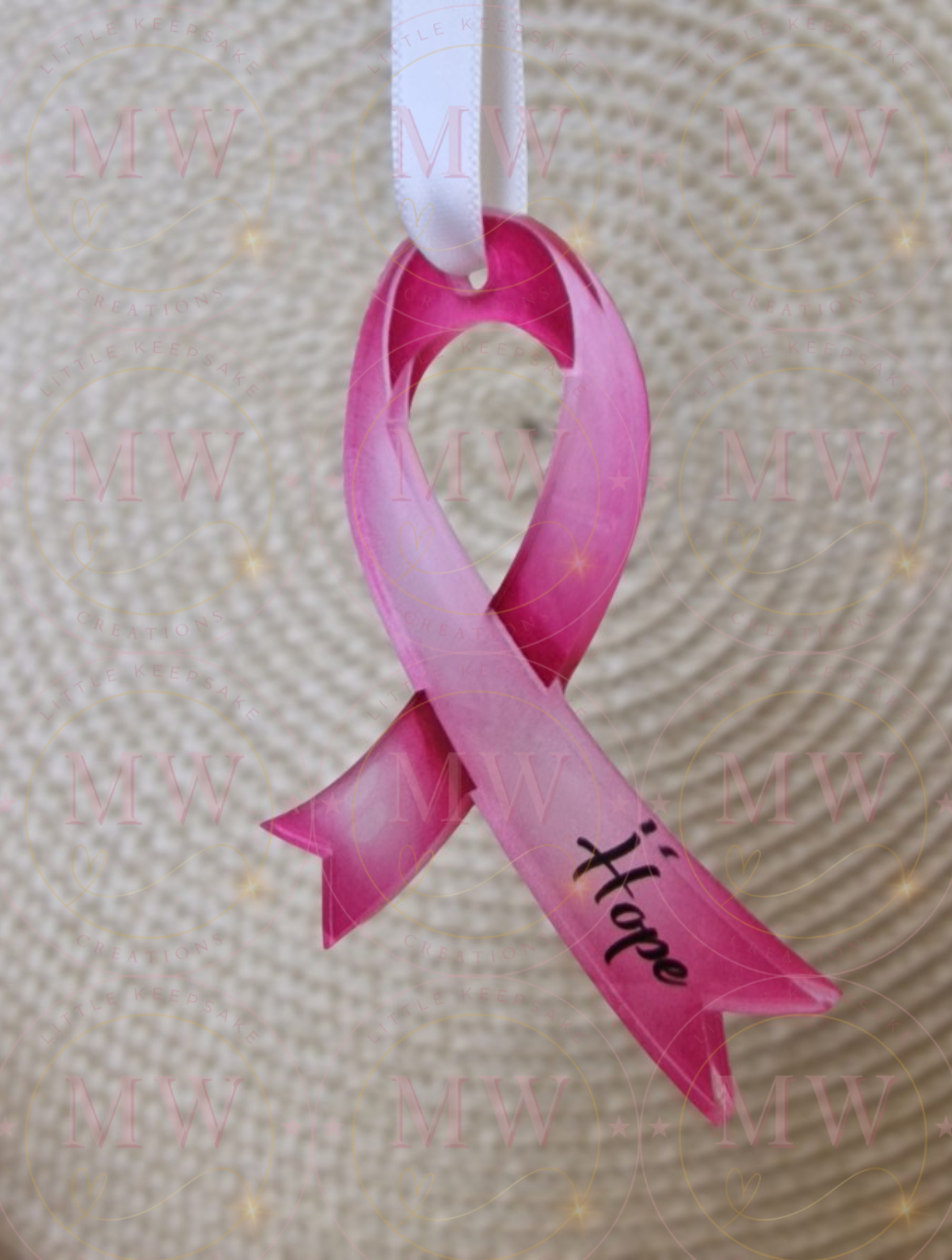 Personalised Awareness Acyclic Ribbon.