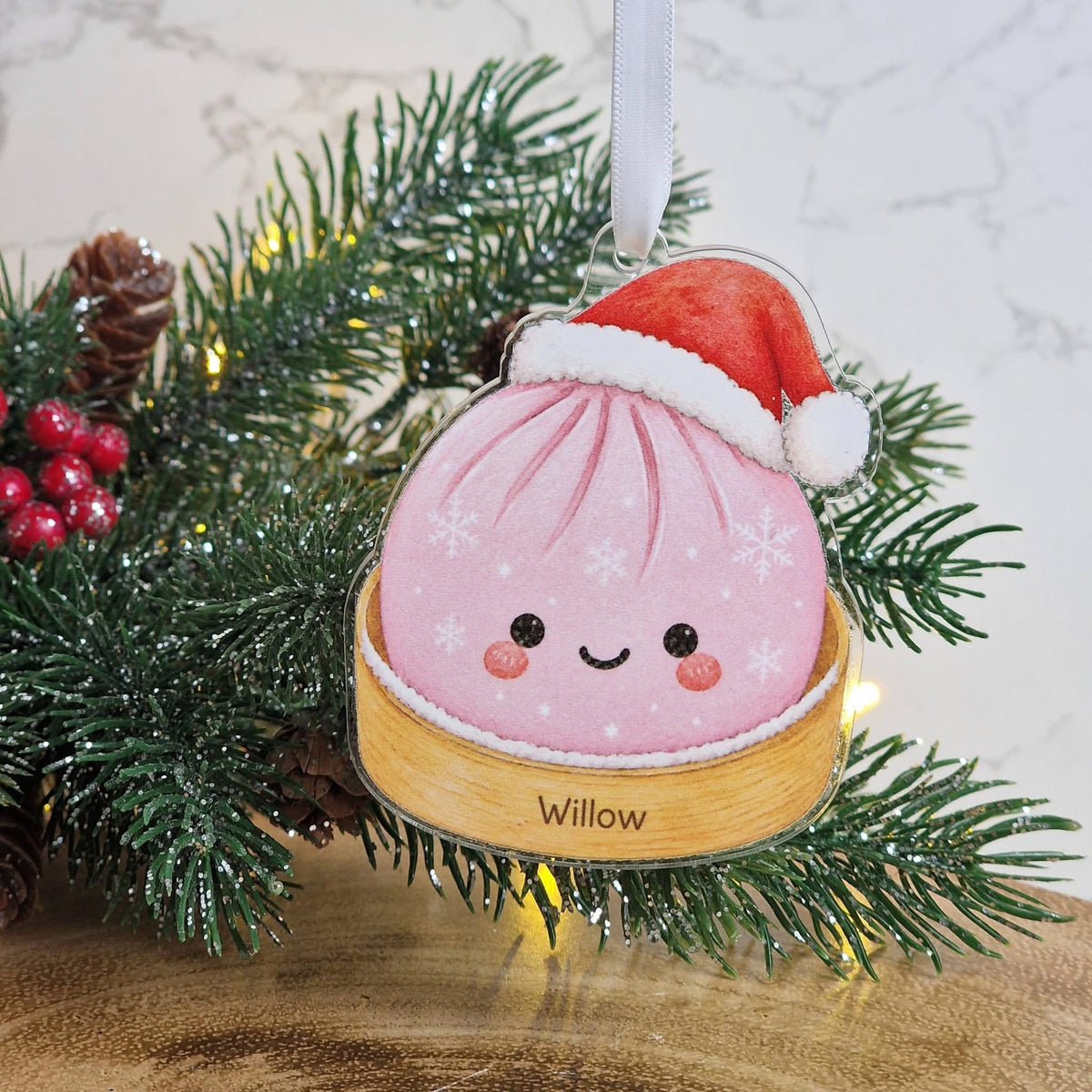 Christmas Personalised Dumpling Bauble.