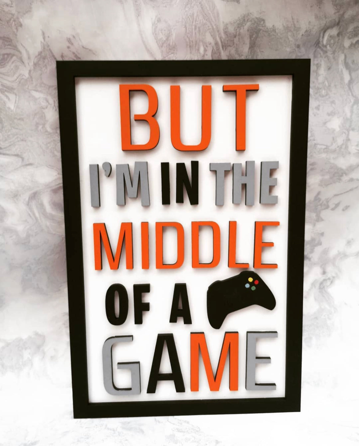 Gamer Wall Sign A4 Frame