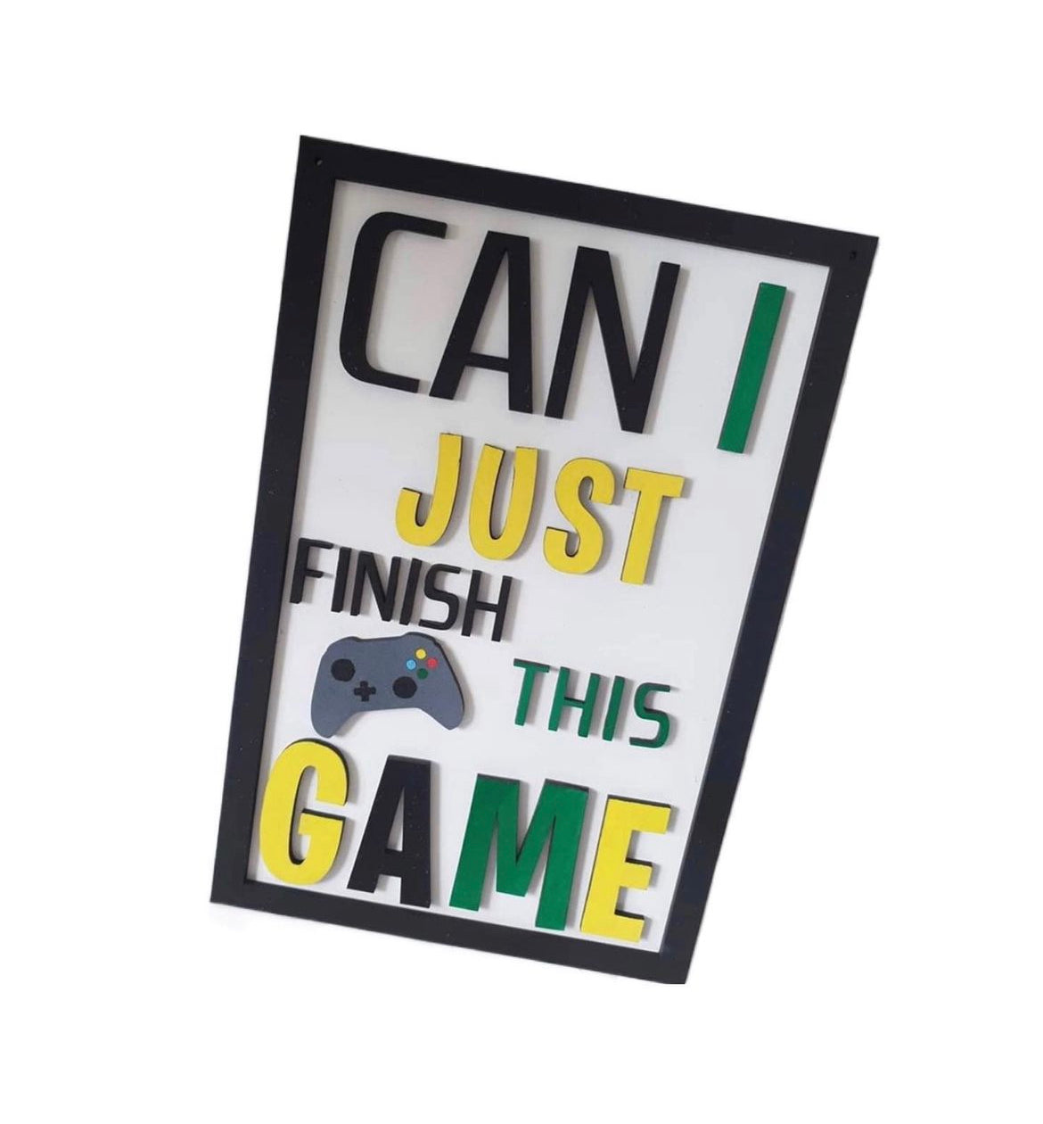 Gamer Wall Sign A4 Frame