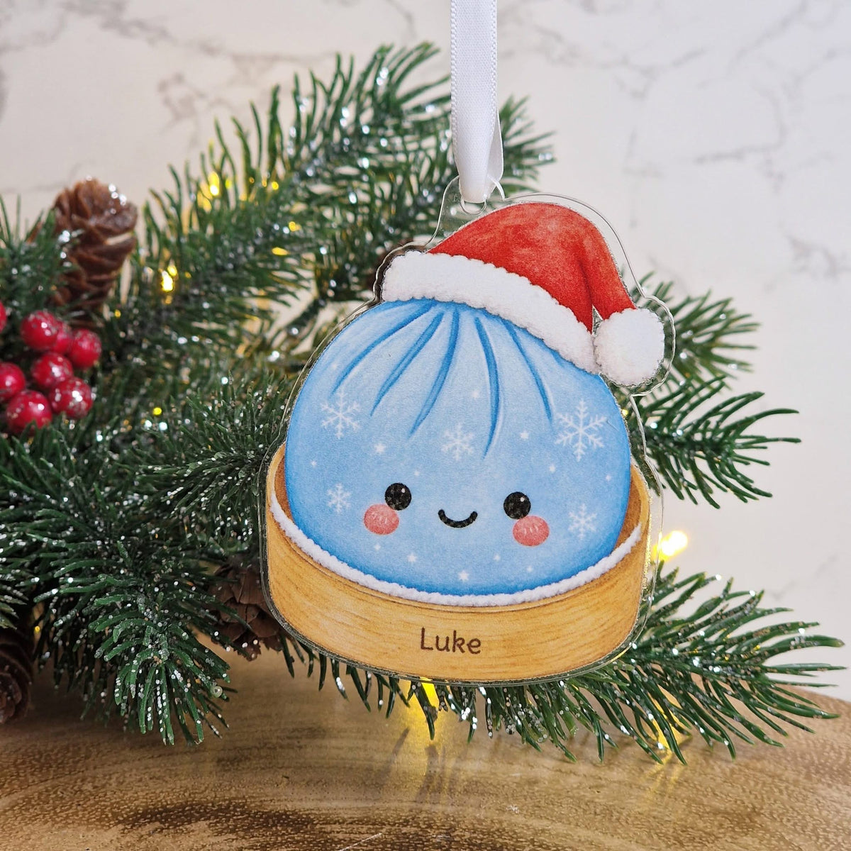 Christmas Personalised Dumpling Bauble.