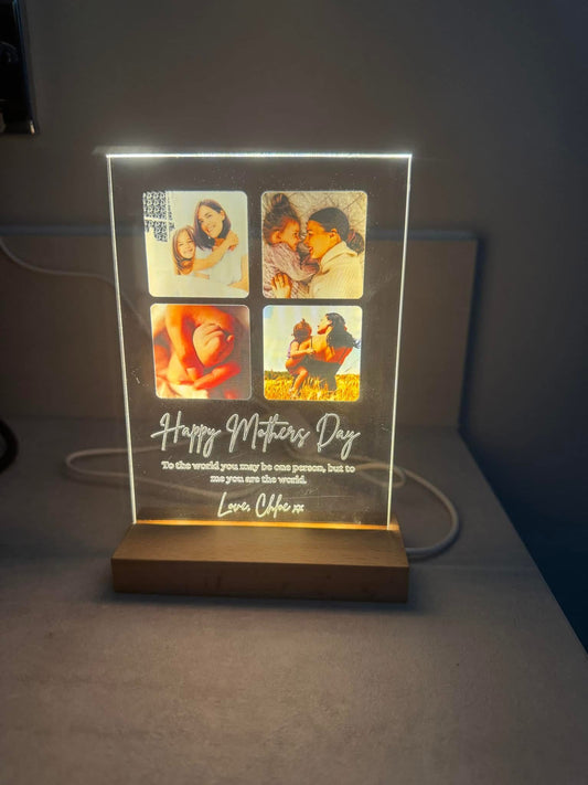 A6 Photo Light with Wooden Stand.