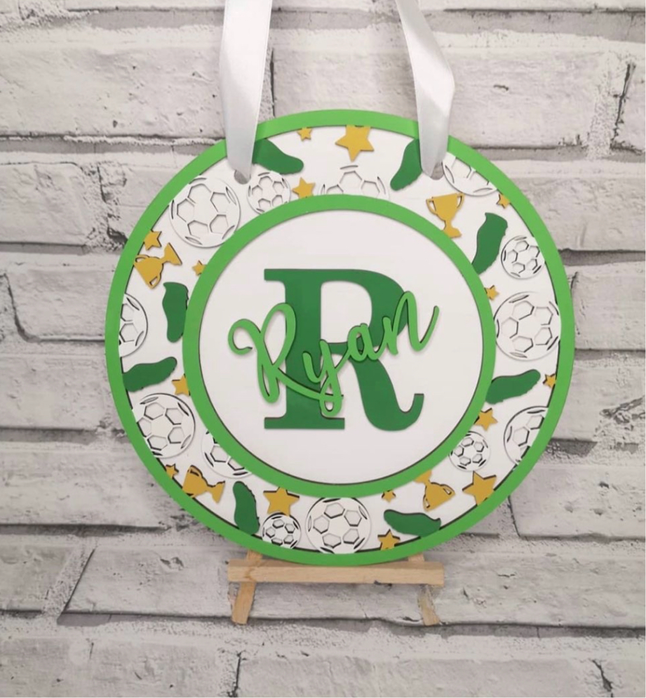 Circle Theme Bedroom Plaque