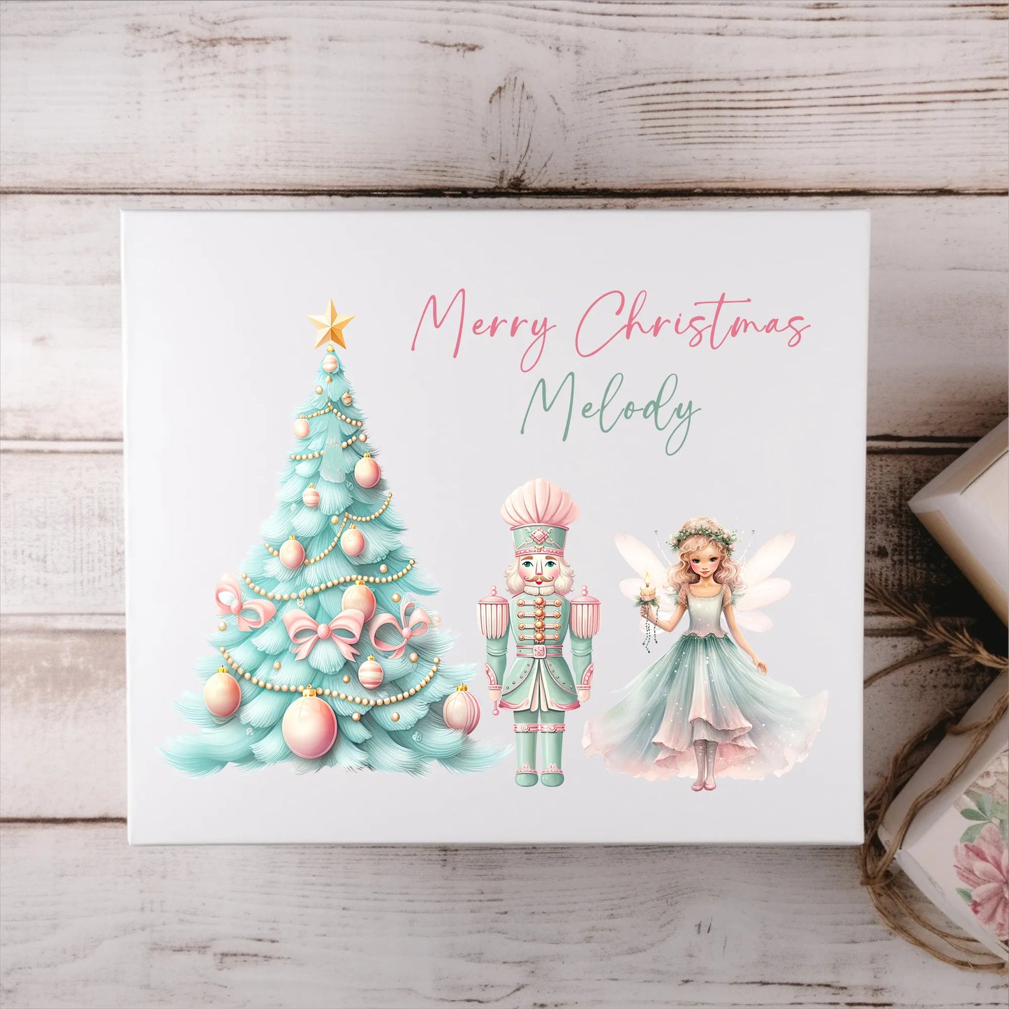 Christmas Printed Magnetic Box.