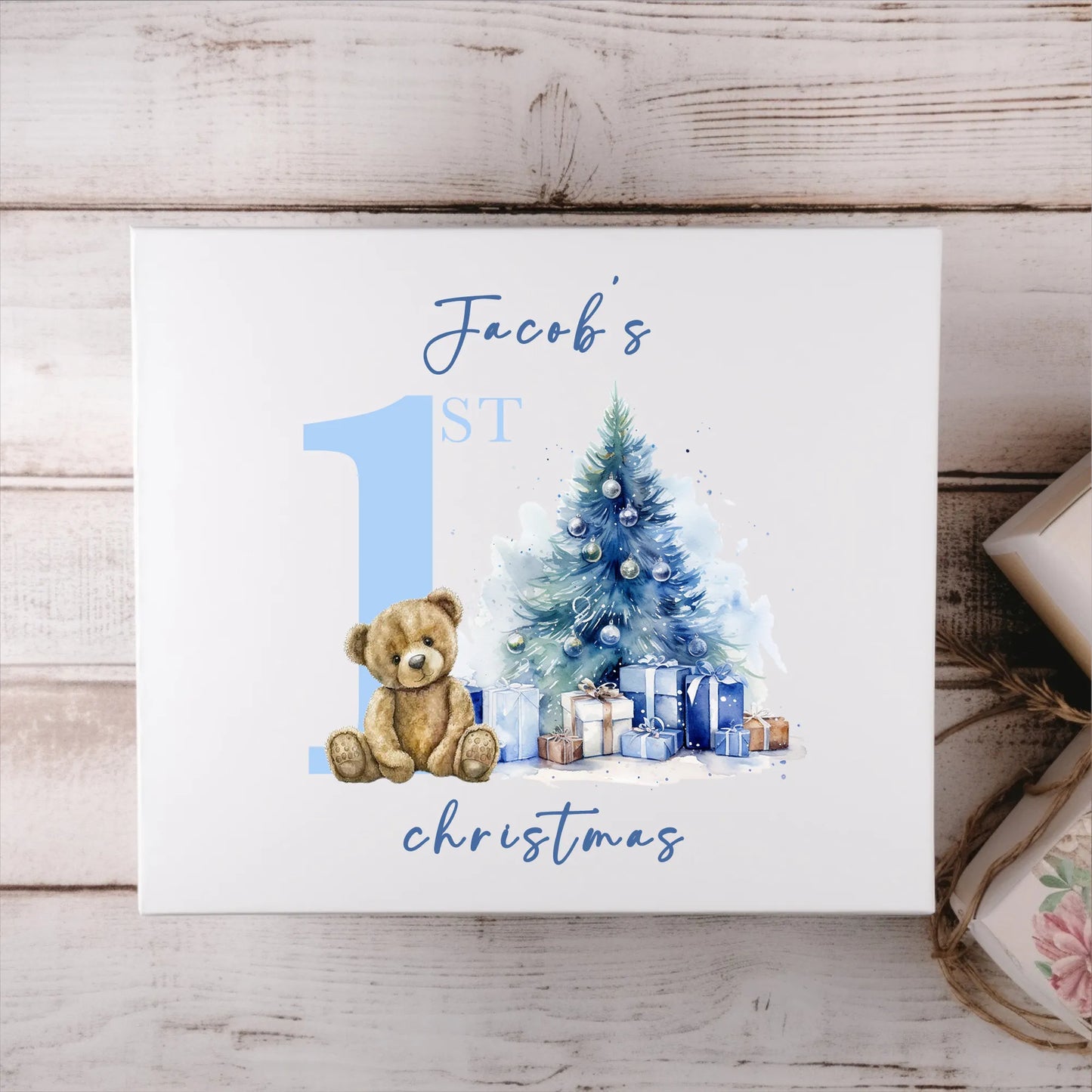 Christmas Printed Magnetic Box.