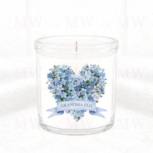 Mother’s Day Forget Me Not Candle.