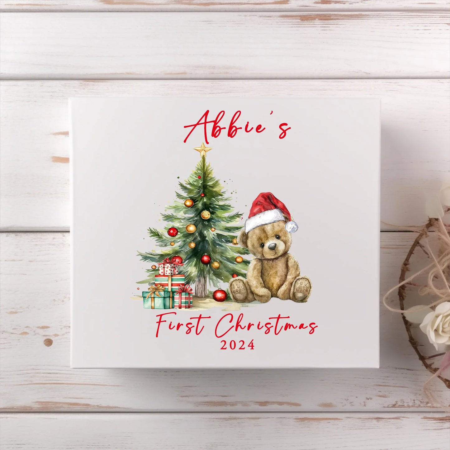 Christmas Printed Magnetic Box.