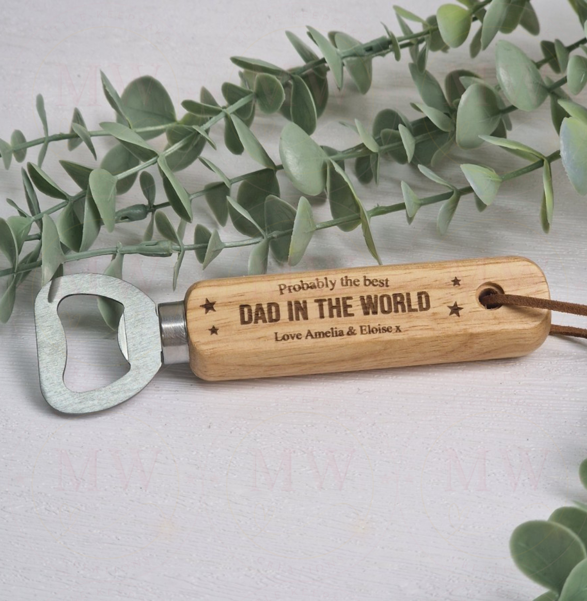 Father’s Day Wooden Engraved Bottle Opener.