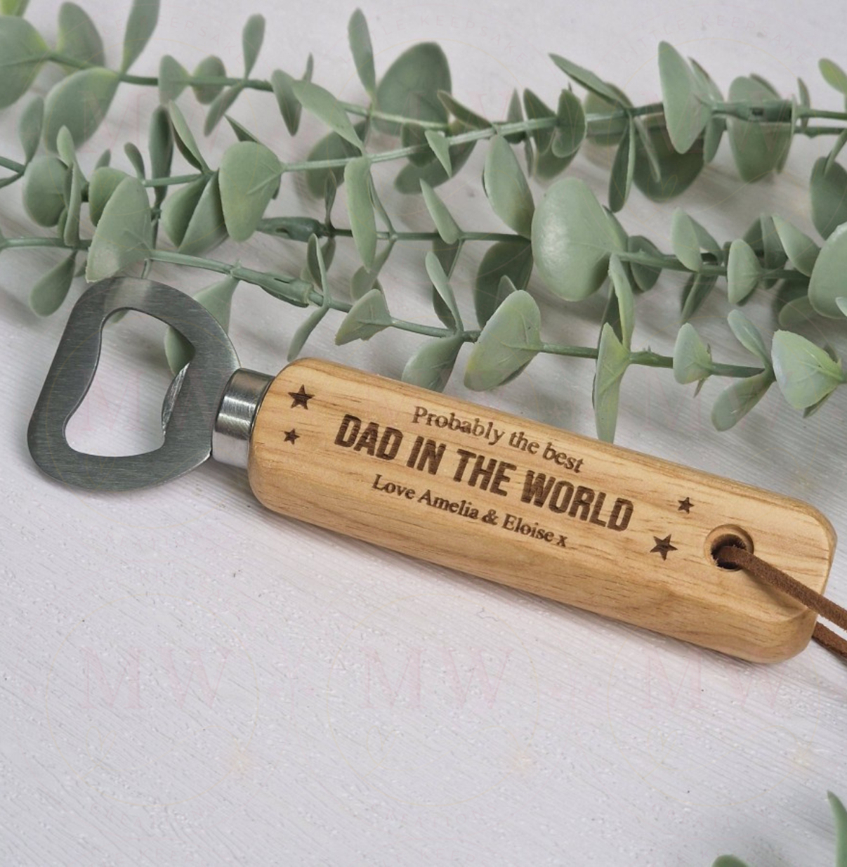 Father’s Day Wooden Engraved Bottle Opener.