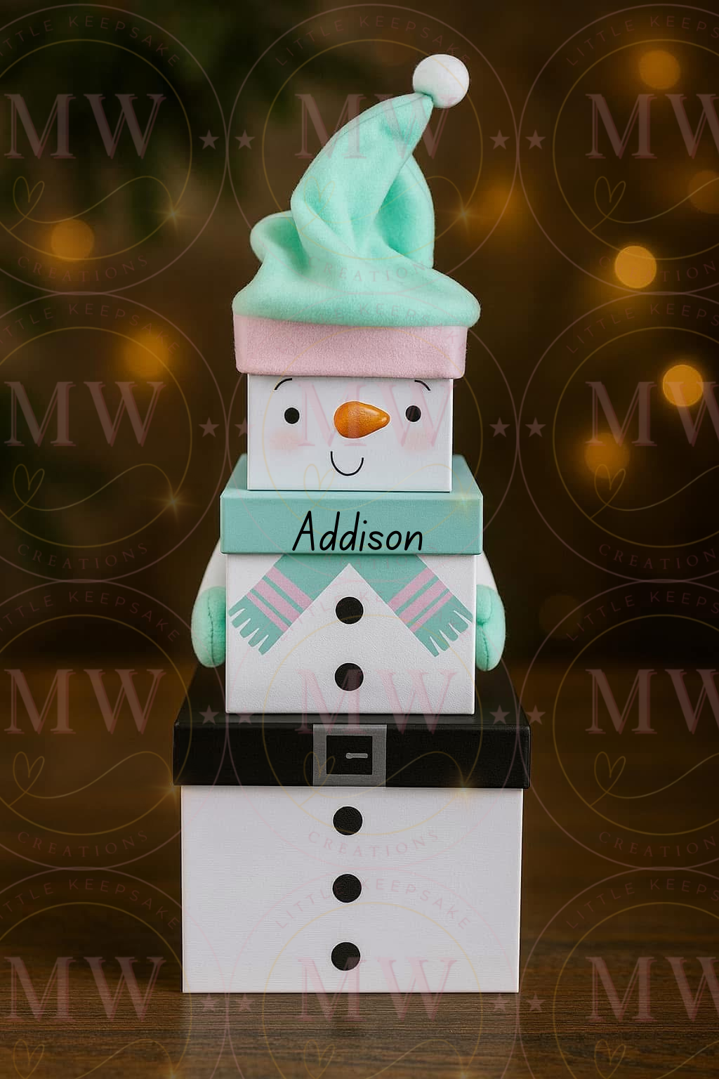Christmas Personalised Character Box.