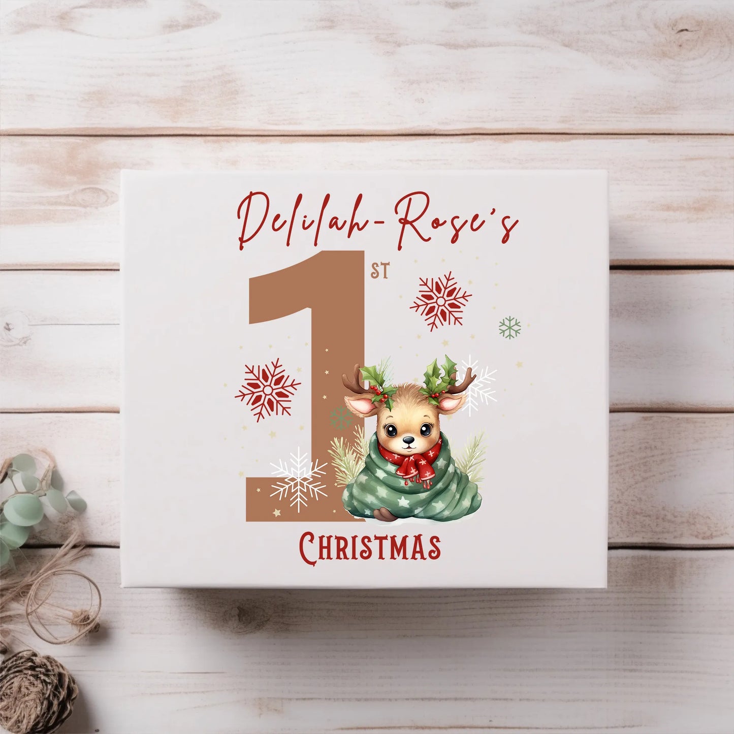 Christmas Printed Magnetic Box.
