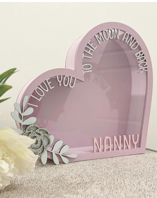 Love Heart “I love you to the moon and back” Fillable.