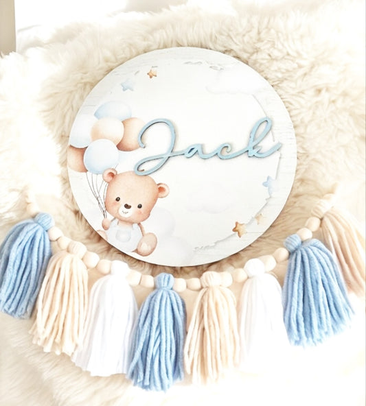 Teddy Bear Printed Plaque
