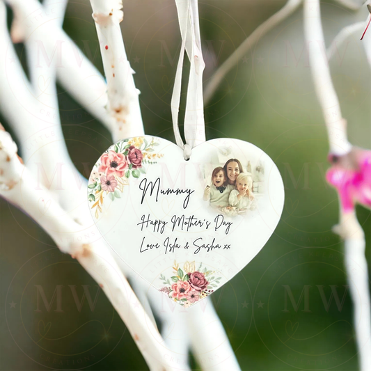 Mother’s Day Personalised Photo Love Heart.