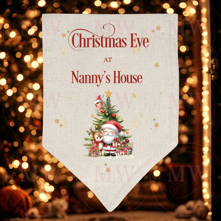 Christmas Character Pennant Flag.