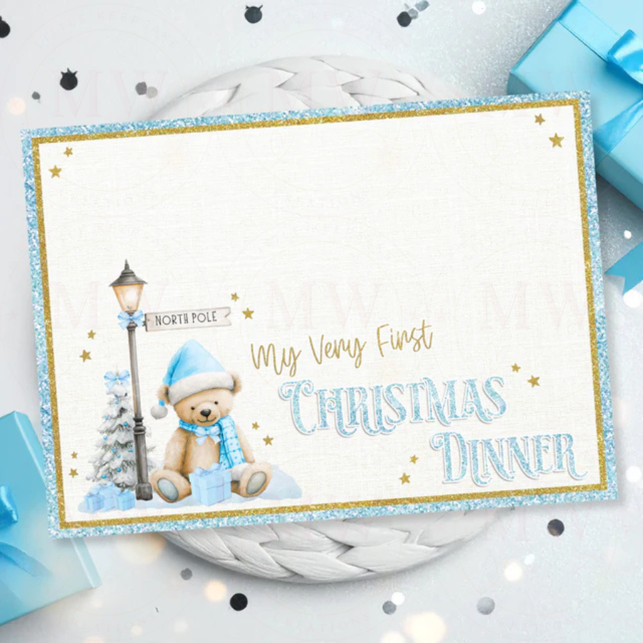 Christmas First Christmas Dinner Placemat.