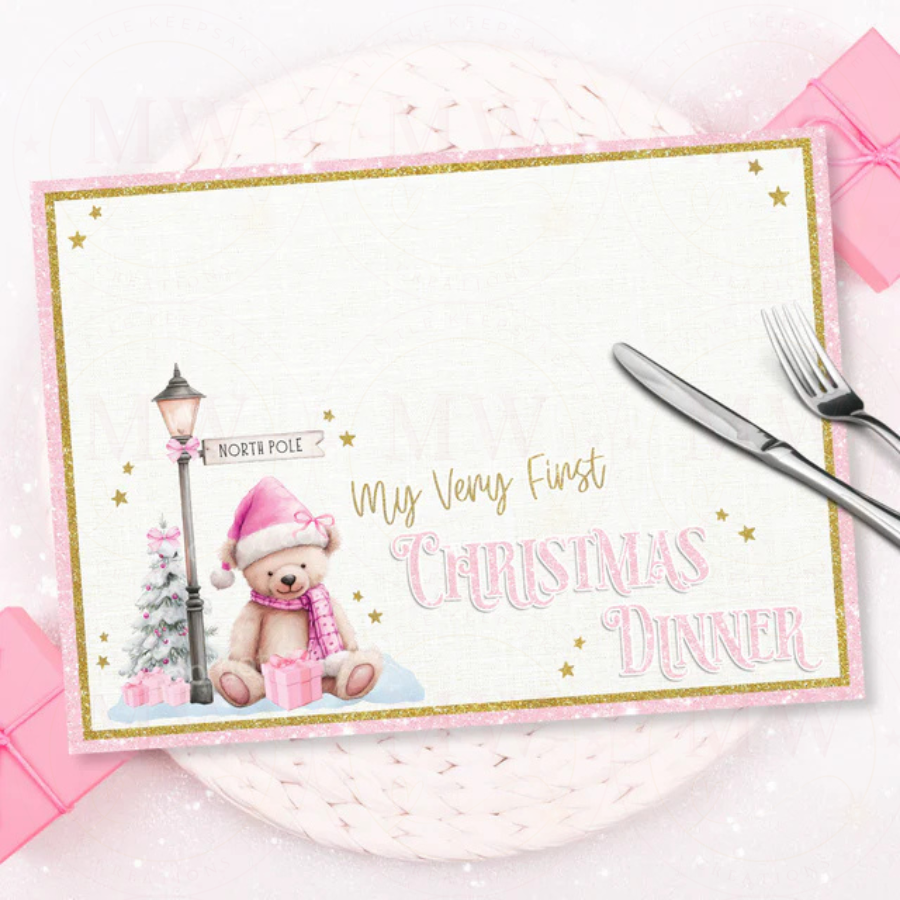 Christmas First Christmas Dinner Placemat.