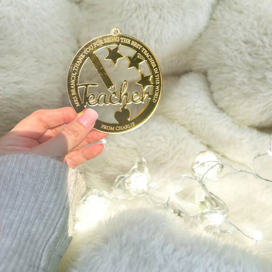 Christmas Teacher Bauble.