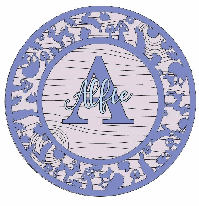 Circle Theme Bedroom Plaque