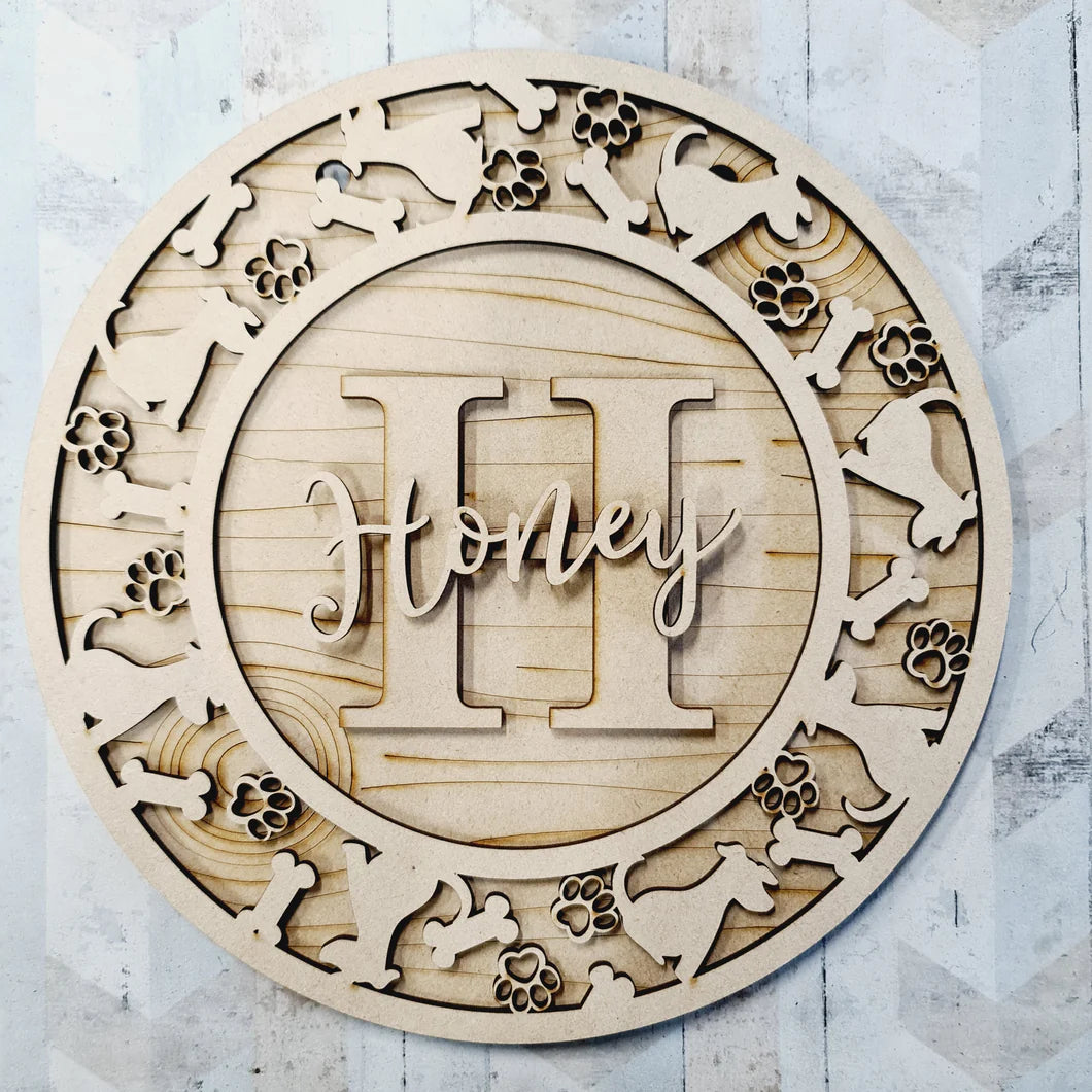 Circle Theme Bedroom Plaque