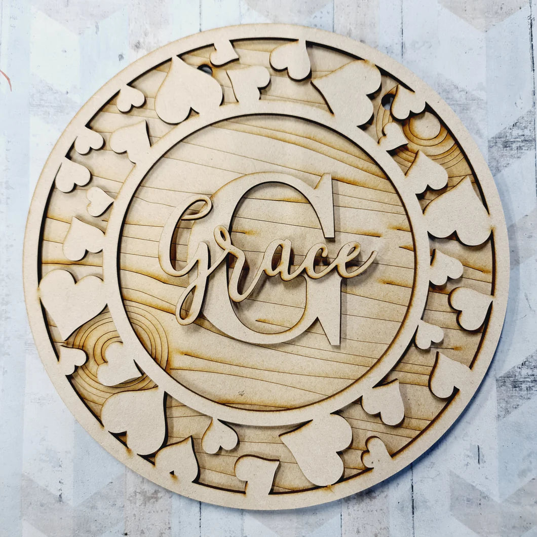 Circle Theme Bedroom Plaque