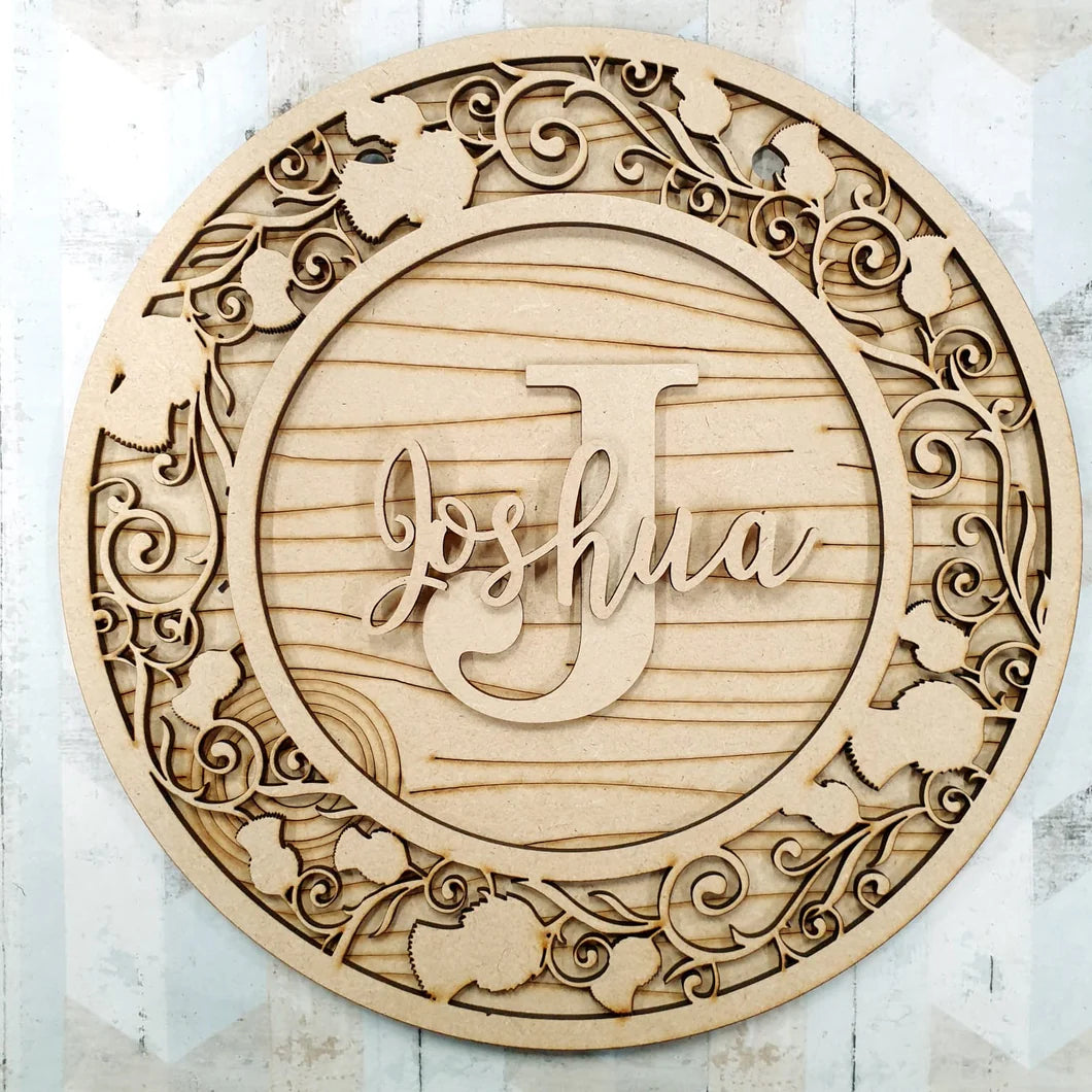 Circle Theme Bedroom Plaque