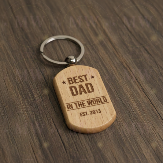Father’s Day Keyring Best Dad.