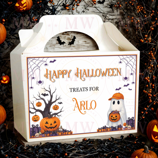 Halloween Personalised Treat Box.