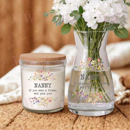 Mother’s Day Vase & Candle.