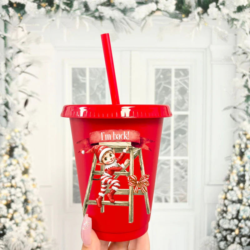 Elf on the shelf 16oz Cold Cup.